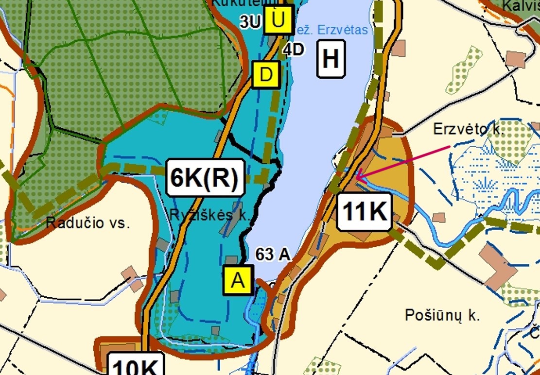 Ištrauka iš Bendrojo plano sprendinių brėžinio